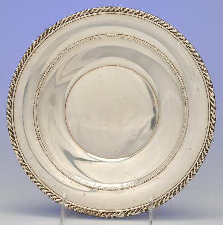 344 (Sterling, Hollowware) 8" Sandwich Plate