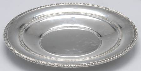 344 (Sterling, Hollowware) 9" Sandwich Plate