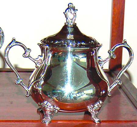 YC1551 (Silverplate, Hollowware) Sugar Bowl & Lid