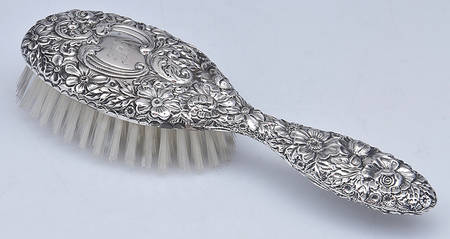 Repousse Chased (Sterilng, Hollowware) Hair Brush