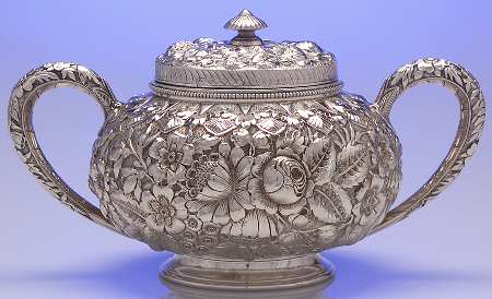 Repousse Chased (Sterilng, Hollowware) Sugar Bowl & Lid