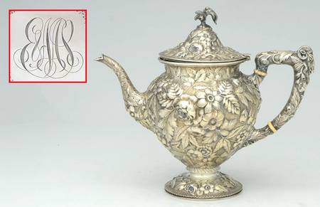 Repousse Chased (Sterilng, Hollowware) Teapot