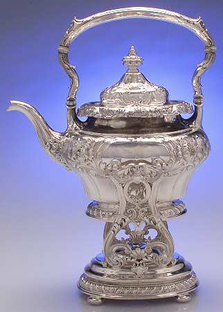 A6981 (Sterling, Hollowware) Kettle, Stand & Burner