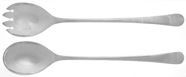 GEY4 (Silverplate) (2 Pc) Solid Salad Set