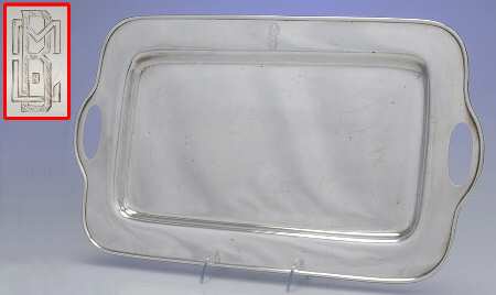 7347 (Sterling, Hollowware) 17" Handled Rectangular Tray