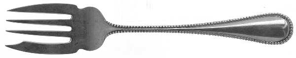 Bead (Sterling, Lion-Anchor-G) Individual Salad Fork