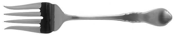 Westcott (Stainless) Medium Solid Cold Meat Serving Fork