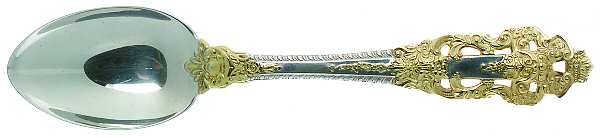 Golden Crown Baroque (Sterling, Partial Gold Accent Dessert/Oval Soup Spoon