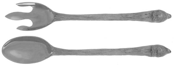 Silverplate Flatware Solid Serving Set