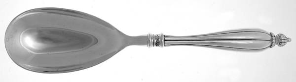 Silverplate Flatware Solid Salad Serving Spoon