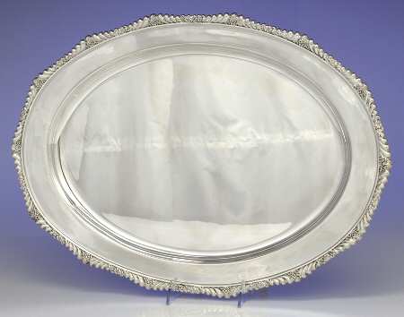 A497 (Sterling, Hollowware) 19" Oval Serving Platter