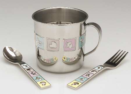 Peek a Boo (Hollowware) 3 Piece Baby Set