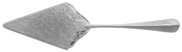 Queen Anne (Nickel Plate) Cake Server, Solid Piece
