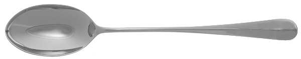 Queen Anne (Nickel Plate) Solid Serving Spoon
