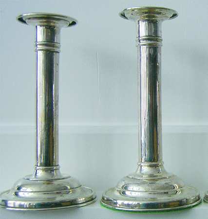 A2551 (Sterling, Hollowware) Pair of 6" Candlesticks