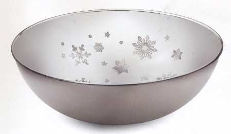 Let It Snow (Nickelplate, Hollowware) 13" Round Bowl