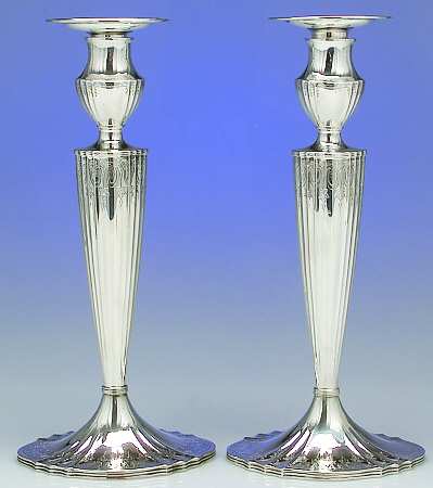 6772 (Sterling, Hollowware) Pair of Candlesticks