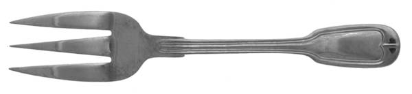 GIA19 (Stainless) Medium Solid Cold Meat Serving Fork