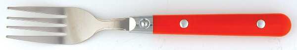 Casual Living-Red (Stainless, Plastic) Fork