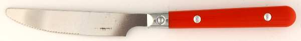 Casual Living-Red (Stainless, Plastic) New French Solid Knife