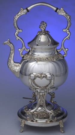 GDS1 (Silverplate, Hollowware) Kettle, Stand & Burner