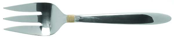 Narragansett Gold (Stnls, No Wings) Medium Solid Cold Meat Serving Fork