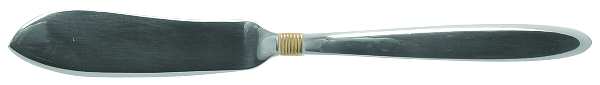 Narragansett Gold (Stnls, No Wings) Flat Handle Master Butter Knife