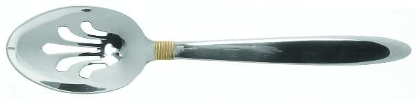 Narragansett Gold (Stnls, No Wings) Pierced Tablespoon (Serving Spoon)