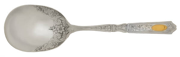 Golden St. Dunstan (Sterling) Solid Salad Serving Spoon