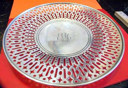 6028A (Sterling, Hollowware) 9" Sandwich Plate
