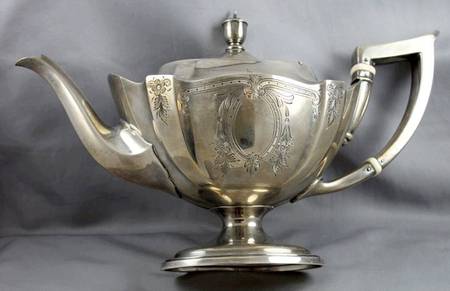 Plymouth-Engraved (Sterling, Hollowware, A2311) Teapot