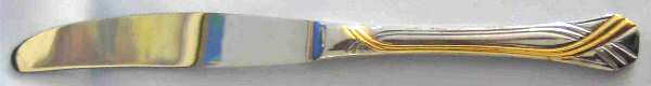 GGN6 (Stainless, Gold Accent) New French Hollow Knife