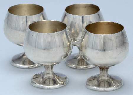 955 (Sterling, Hollowware) Enameled Cordial Cup - Set of 4