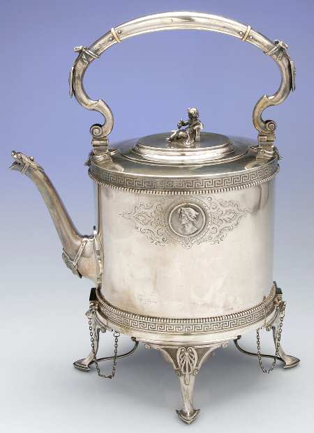 261 (Coin, Hollowware) Kettle, Stand & Burner