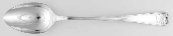 English Shell (Silverplate) Solid Platter Spoon