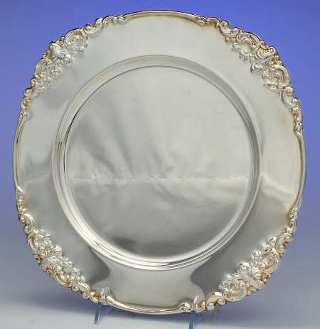 Baroque (Silverplate, Hollowware) Silverplate Plate Service
