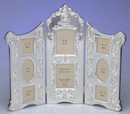 Baroque (Silverplate, Hollowware) Triple Folding Frame