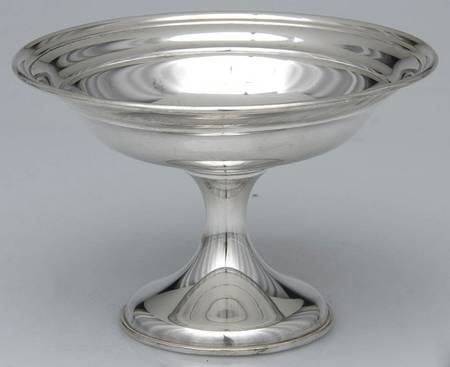 141 (Sterling, Hollowware) Weighted Round Compote (Height X Width)