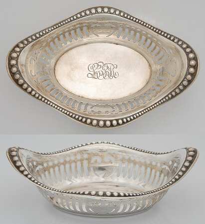 A2078 (Sterling, Hollowware) 7" Pierced Bon Bon Bowl