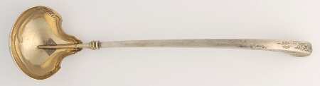 Angelo (Sterling, 1870) Solid Bright Cut Cream Ladle