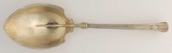 Angelo (Sterling, 1870) Bright Cut Preserve Spoon