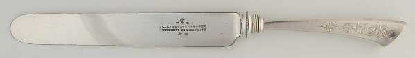 Angelo (Sterling, 1870) Blunt Hollow Table Knife with Bolster