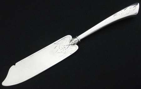 Angelo (Sterling, 1870) Bright Cut Individual Solid Fish Knife