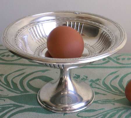 43300 (Sterling, Hollowware) Weighted Round Compote (Height X Width)