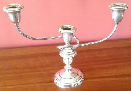 662 (Sterling, Hollowware) Small 3 Light Candelabra