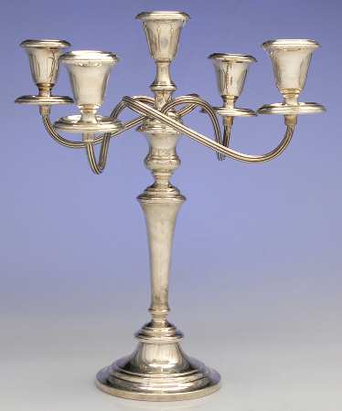 770 (Sterling, Hollowware) 14" 5 Light Weighted Candelabra
