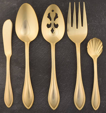 Chateau (Gold Electroplate) 5 Piece Hostess Set