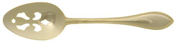 Chateau (Gold Electroplate) Pierced Tablespoon (Serving Spoon)