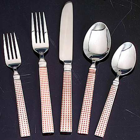 Dots-Red (Stainless) Fork