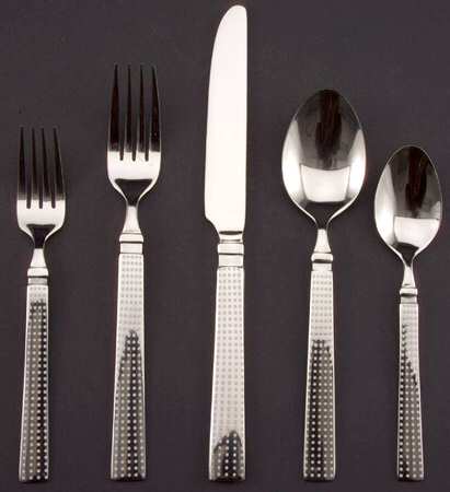 Dots-White (Stainless) Fork